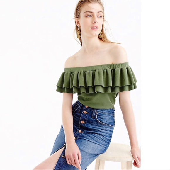 J. Crew Sweaters - J CREW off the shoulder sweater